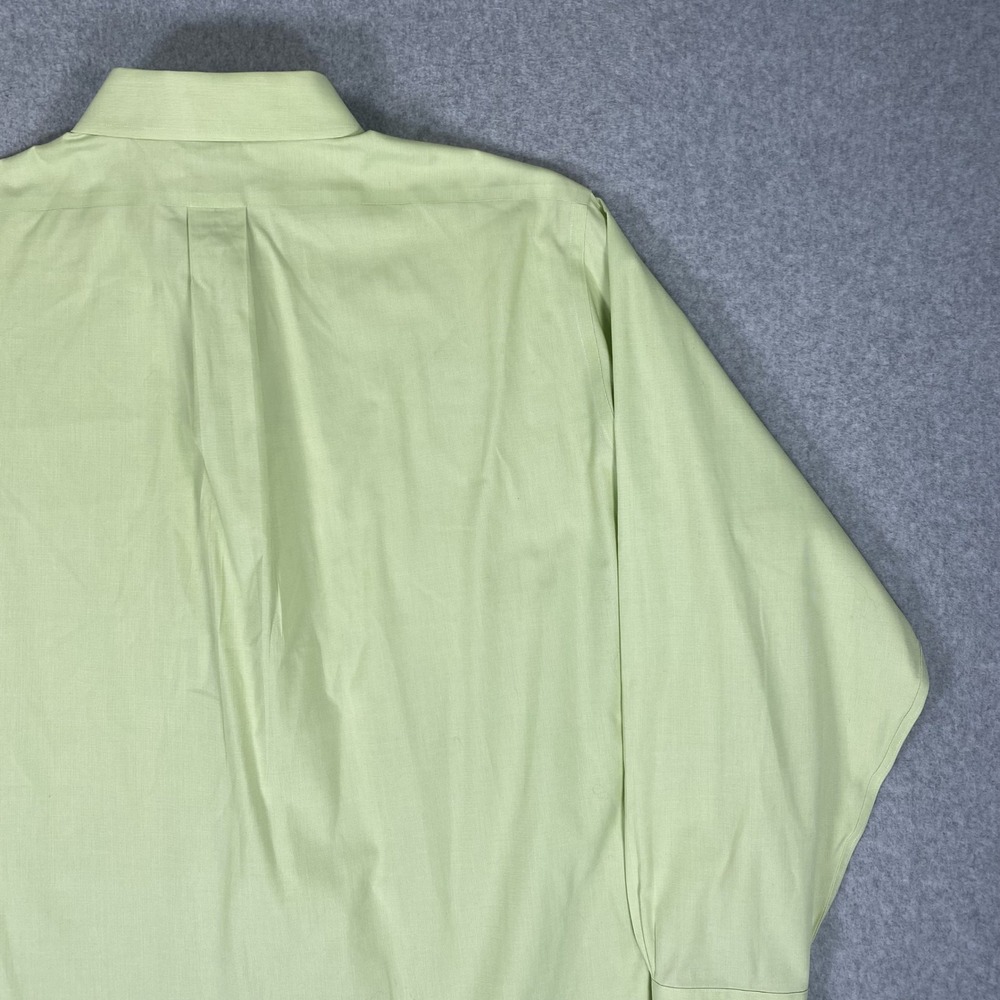 Brooks Brothers Button Down Shirt Mens 16.5-33 Yellow Traditional Fit Non-Iron - Picture 8 of 16